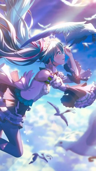 ảnh anime nữ 3D Miku