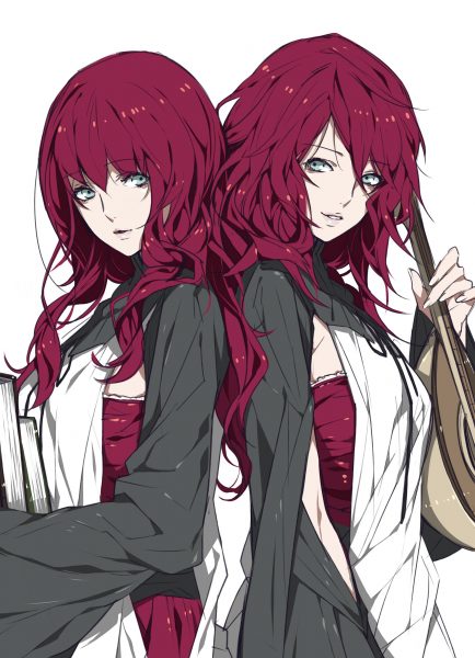Ảnh avatar đôi anime ngầu cho đôi bạn thân nữ
