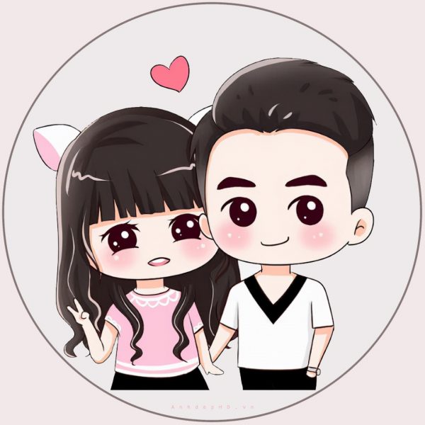 Ảnh avatar đôi chibi nam nữ cute