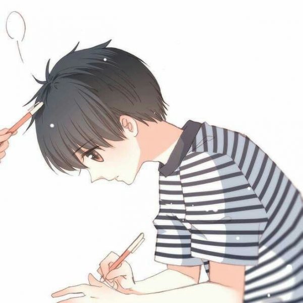 Ảnh đại diện đôi anime nam học sinh