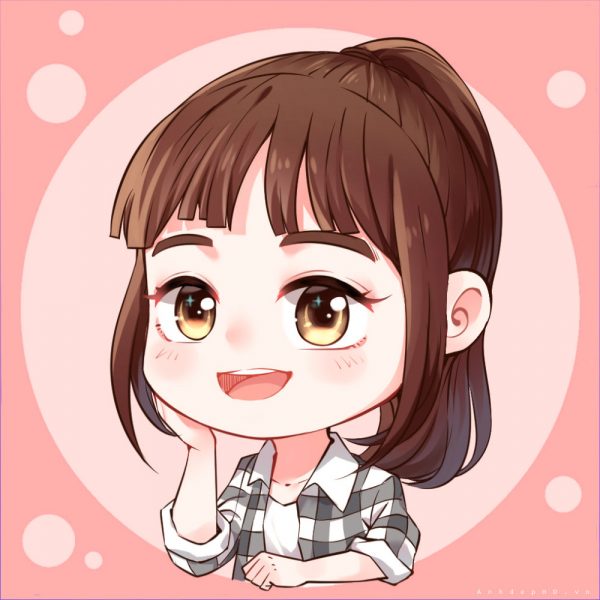 Avatar đôi chibi nữ cute đẹp