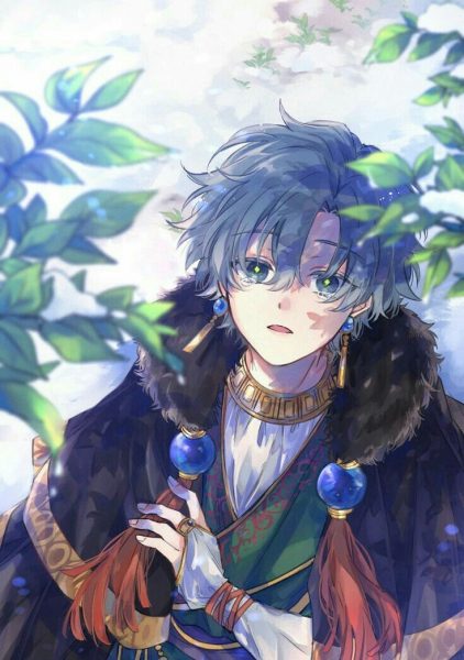 Hình ảnh anime nam đẹp trai tóc xanh