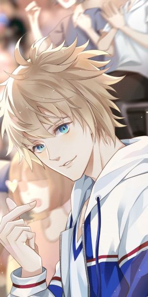 Hình ảnh anime nam đẹp trai vui vẻ