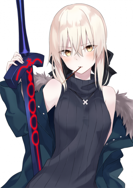 Hình ảnh anime nữ lạnh lùng cầm kiếm