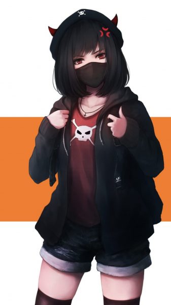 Hình ảnh anime nữ lạnh lùng mèo