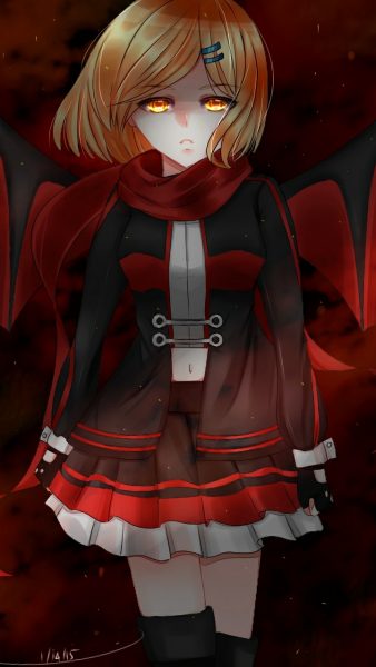 Hình ảnh anime nữ lạnh lùng tóc ngắn