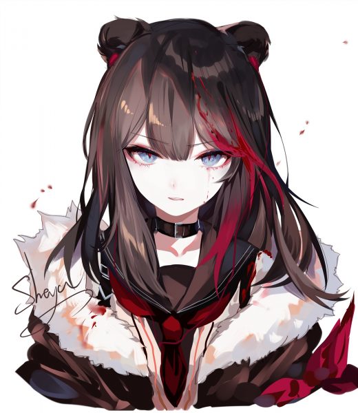 Hình ảnh anime nữ lạnh lùng vô cảm
