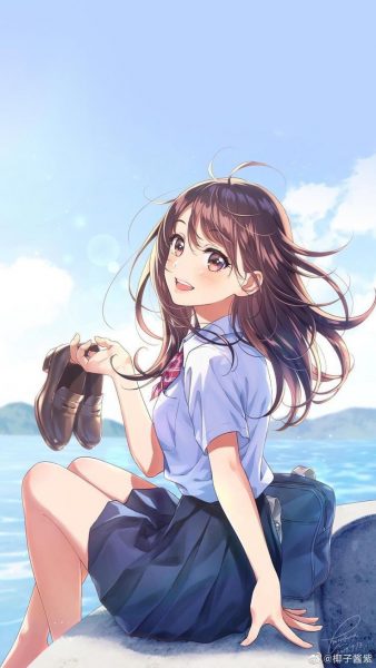 Hình ảnh nền anime nữ đẹp cute