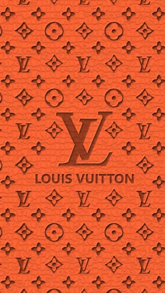 Louis Vuitton Tapete orange Hintergrund