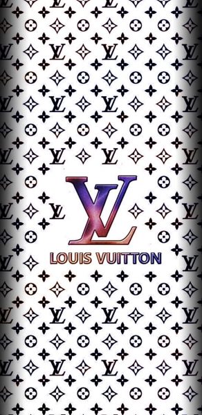 Weißer Hintergrund der Louis Vuitton-Tapete