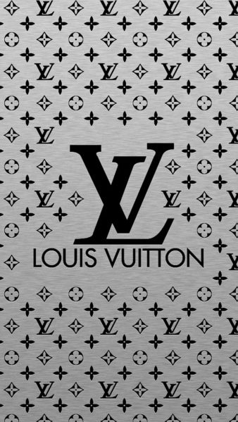 Grauer Hintergrund der Louis Vuitton-Tapete