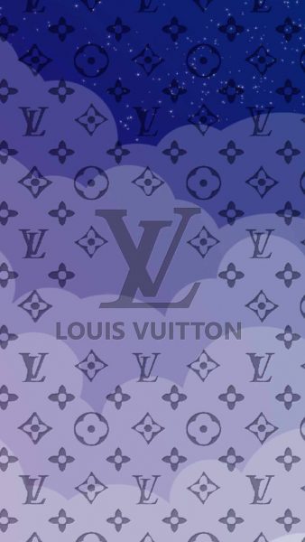 Louis Vuitton Tapete blauer Hintergrund