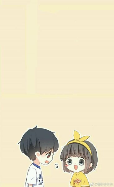 ảnh anime đôi nam nữ bờm vàng