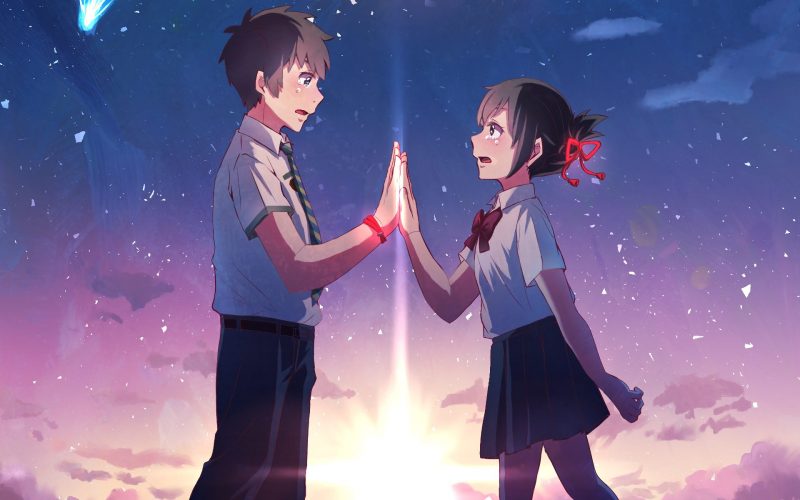 ảnh anime đôi nam nữ chạm tay