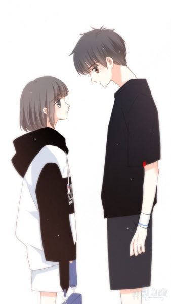 ảnh anime đôi nam nữ đang tranh cãi