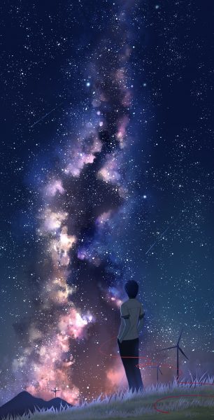 ảnh anime galaxy boy cô đơn một mình