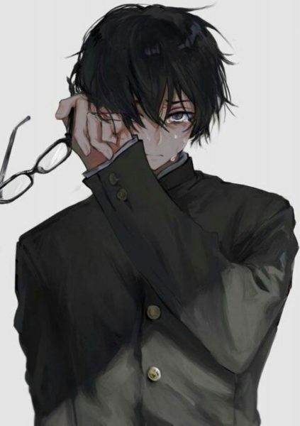 Ảnh avatar anime chàng trai đang khóc