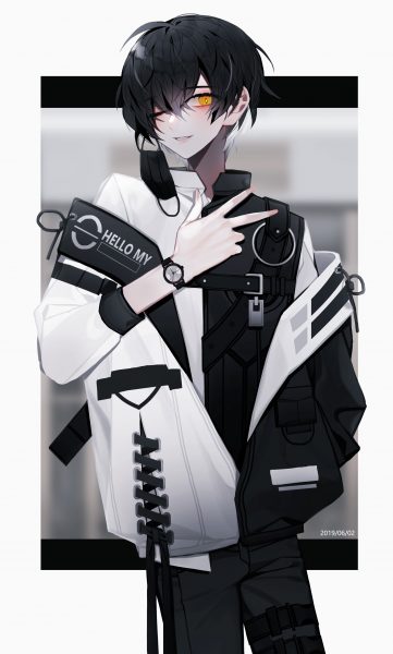 Ảnh avatar anime chàng trai mắt vàng