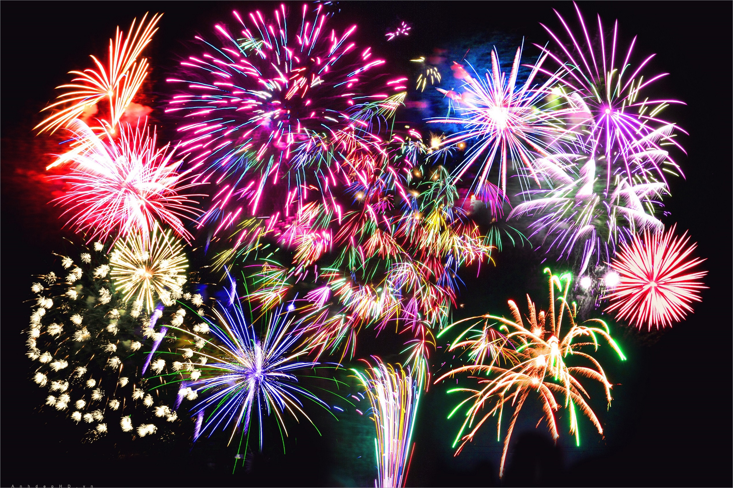 Hình ảnh pháo hoa ngày tết chúc mừng năm mới đẹp nhất