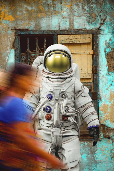 Foto von Astronauten im täglichen Leben