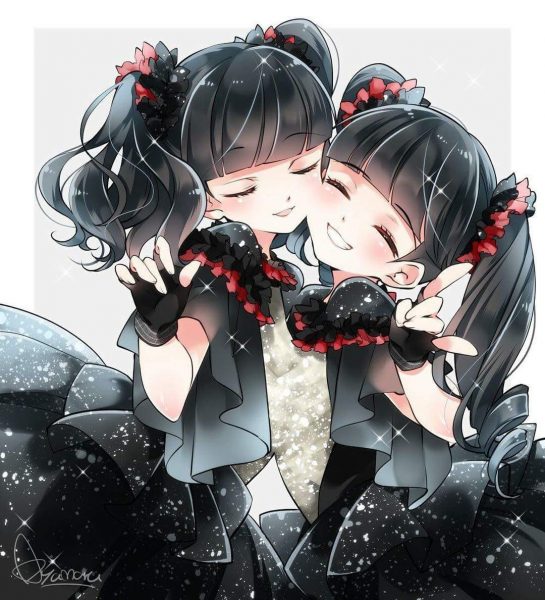 Avatar cặp đen anime nữ