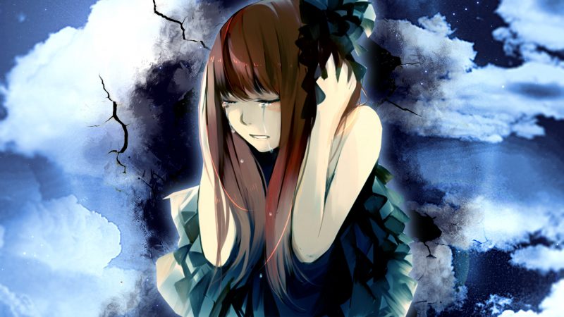 avatar thất tình anime girl buồn khóc