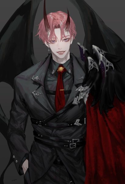 Hình ảnh anime ác quỷ có sừng nam