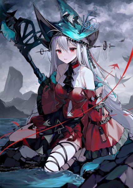 Hình ảnh anime ác quỷ nữ mắt đỏ