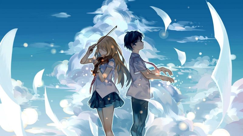 Hình ảnh avatar anime chơi đàn