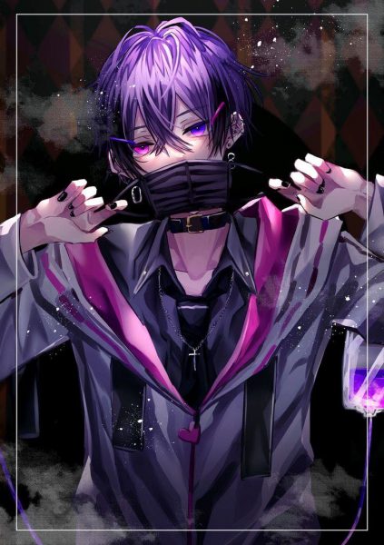 Hình ảnh avatar anime đeo khẩu trang