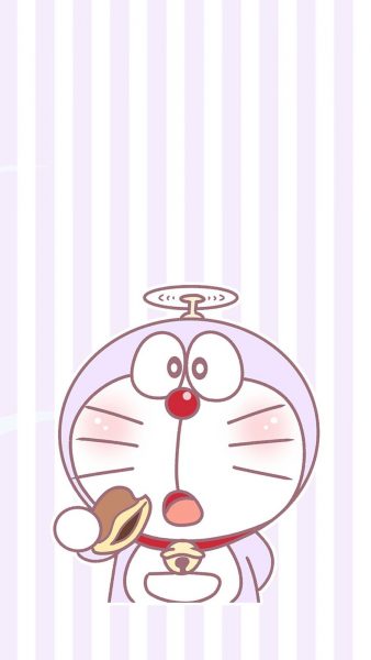 Bild von Doraemon, der Donuts isst