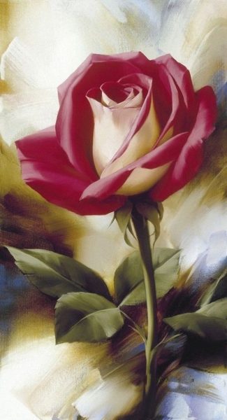 Hình ảnh vẽ hoa hồng đơn giản
