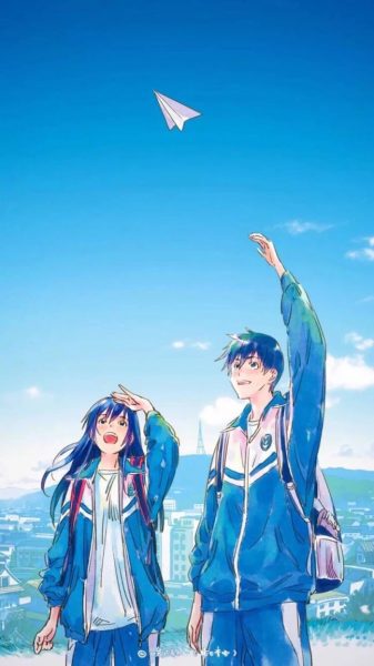 hình anime đôi couple