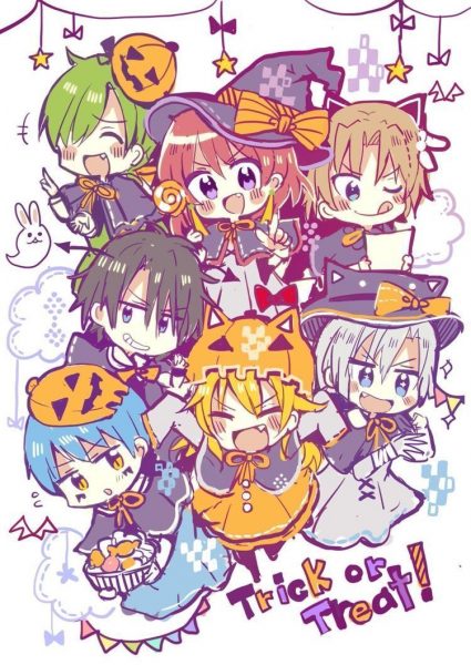 hình Anime Halloween chibi