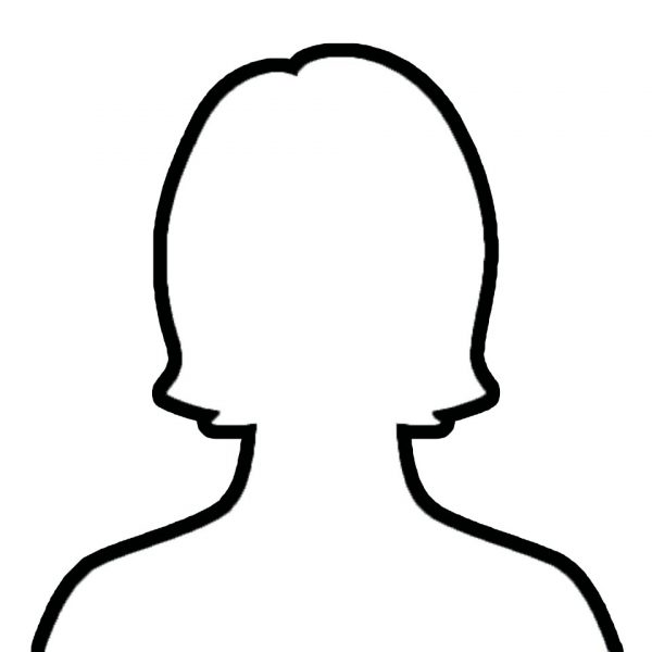 Hình avatar trắng cho nữ viền đen