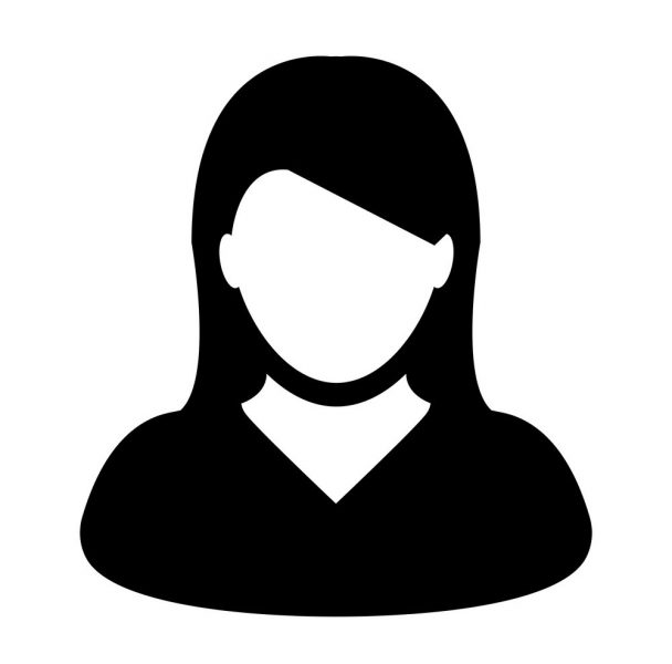 Hình avatar trắng cô gái tóc đen