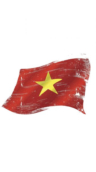 hình nền cờ Việt Nam bằng tranh vẽ