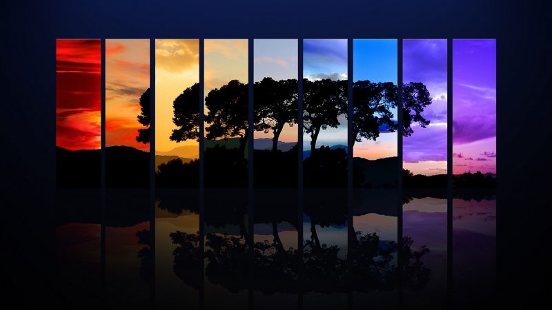 Hình nền desktop gương bảy sắc