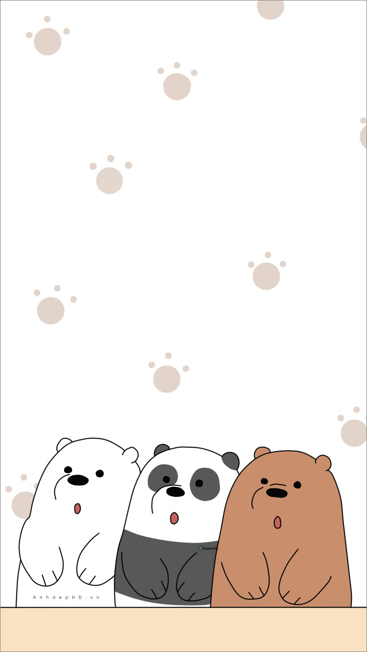 Hình nền con gấu cute: \