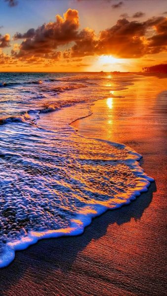 Hình nền Mặt Trời mọc trên biển