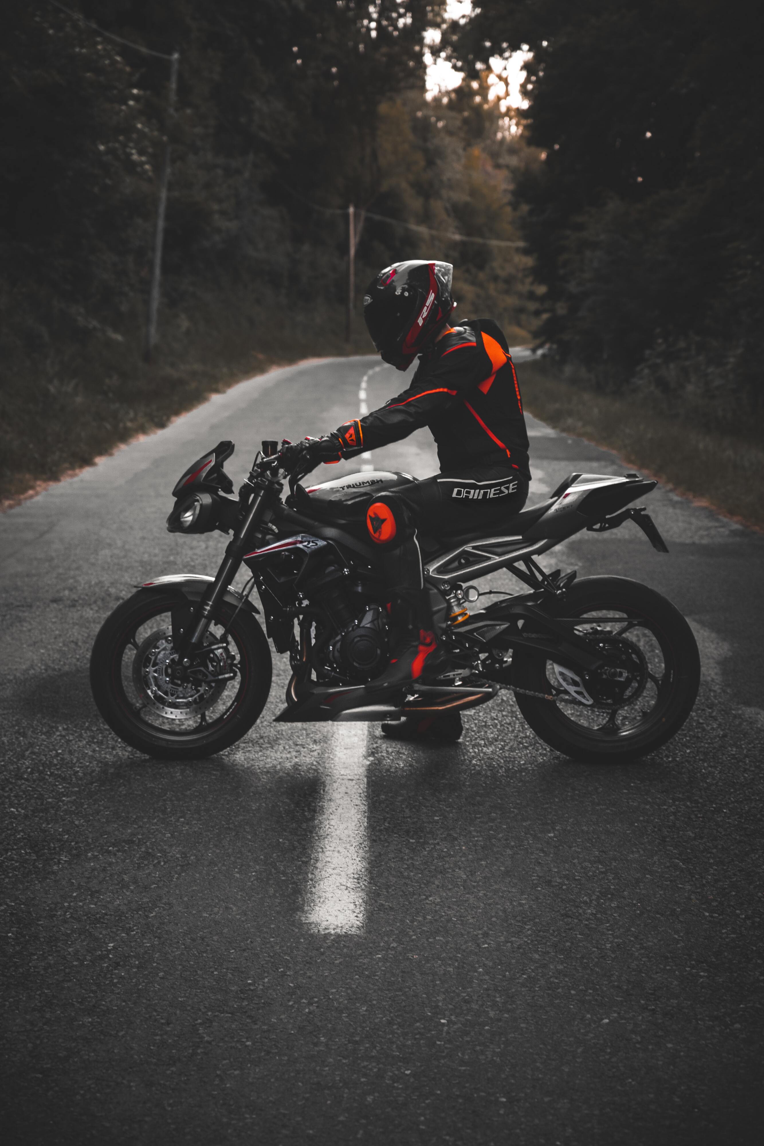 Biker Motorcycle Sunset 4K tải xuống hình nền