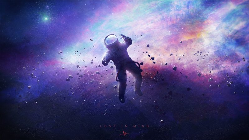 Hình nền phi hành gia galaxy