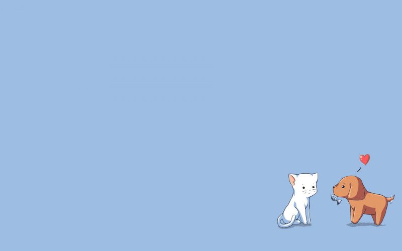Hình nền powerpoint dễ thương chó và mèo