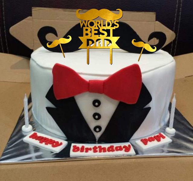 Mẫu bánh sinh nhật bố best dad