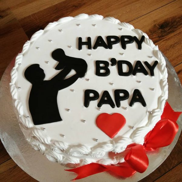 Wunderschöne Geburtstagstorte für Papa