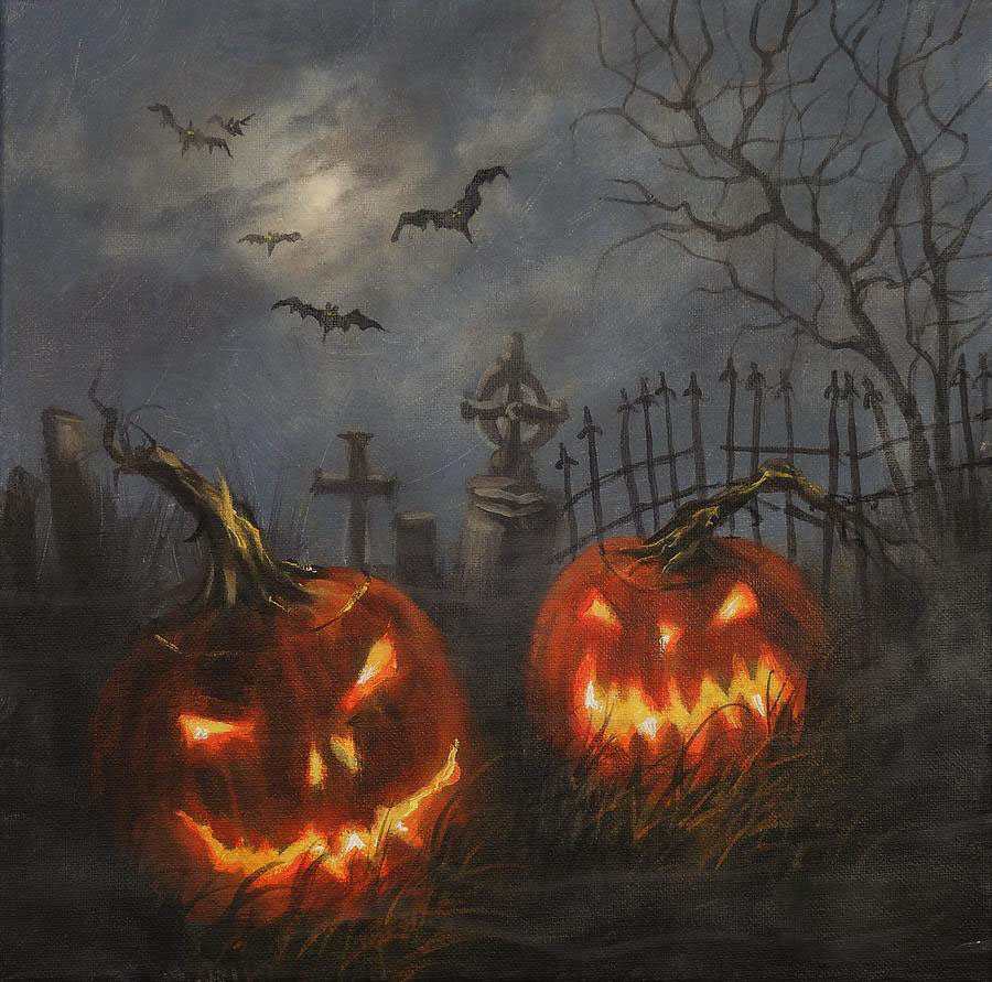 80+ Vẽ Tranh Halloween Đẹp, Ma Quái, Nhìn Rén Chưa Cưng