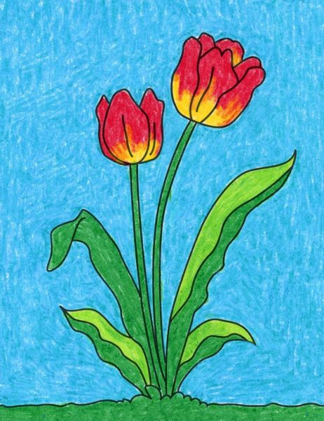 Vẽ hoa đơn giản luôn là xu hướng hot hiện nay. Nếu kết hợp với hoa tulip, chắc chắn nó sẽ trở nên siêu hot hơn nữa. Hãy cùng xem những bức tranh vẽ đầy sáng tạo này để cảm nhận được sự độc đáo và đẹp đẽ của chúng.
