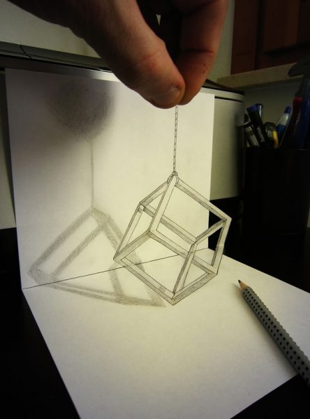 Vẽ tranh 3D khung sắt tuyệt vời