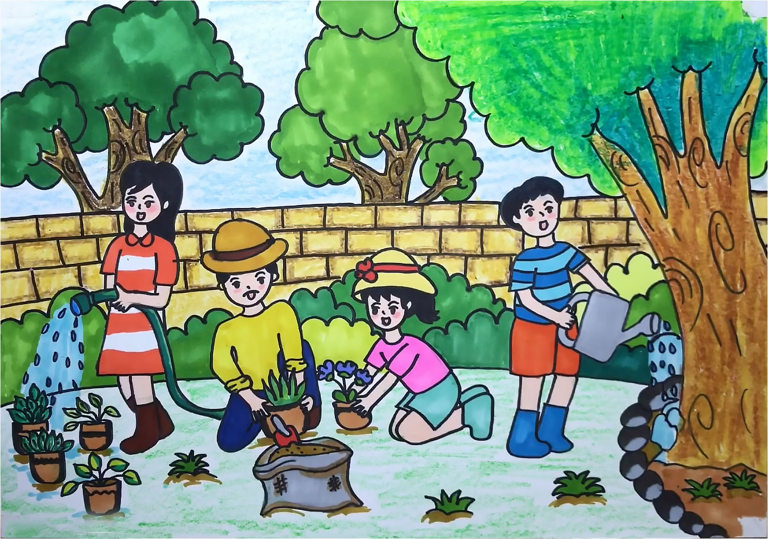 Cuộc thi vẽ tranh  Khu vui chơi mơ ước  Trường Tiểu Học THSP Ngụy Như  Kon Tum