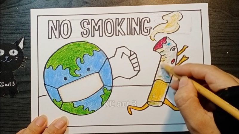 Vẽ tranh vẽ thế giới không khói thuốc